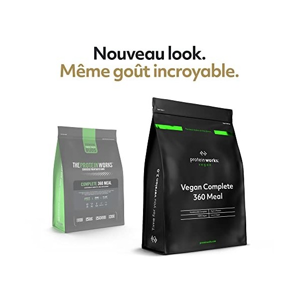 THE PROTEIN WORKS Repas Complet 360 Vegan | Banane Onctueuse | Nutritionnellement équilibré | 100% vegan | Repas rapide et ab