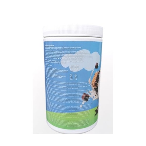 CleanFoods AlmostSkinny Shake Chocolate 600g I Substitut de Repas - Shake Diététique I Saveur Brownie Chocolat Caramel Iseule