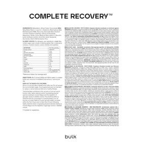 Bulk Recovery Shake, boisson protéinée au maïs cireux et au lactosérum, baies mélangées, 2,5 kg, lemballage peut varier