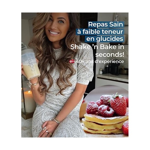 NUPO One Meal +Prime Pancakes I Savoureux substitut de repas pour un régime alimentaire équilibré I Aide à perdre du poids I 