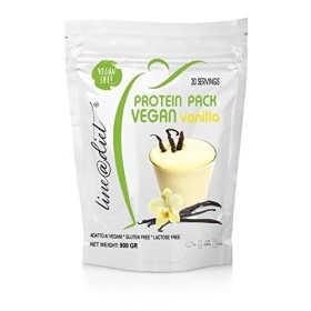 Shake protéiné végétalien 900g VANILLA | GLUTEN FREE | LACTOSE FREE | Shake protéiné végétalien line@diet, 30 portions avec 8