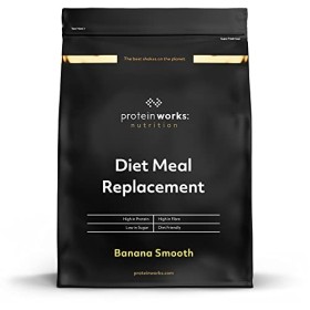 THE PROTEIN WORKS - Diet Breakfast Smoothie | Petit-déjeuner sur le pouce | Hyperprotéiné et peu sucré | 9 Portions | Latte C