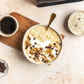 THE PROTEIN WORKS Porridge Protéiné 360 | Petit Déjeuner à Faible Teneur en Sucre | Vitamines Ajoutées | Faible IG, Avoine Co