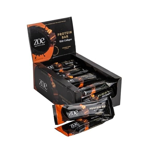 zoe Nutrition Sacher Cake Lot de 20 barres protéinées de 50 g 20 barres protéinées x 50 g 