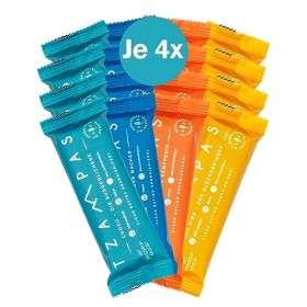 Best of TZAMPAS Mix Box Grande boîte énergétique 16 x 40 g – Barre énergétique en orge grillée dans la boîte à goûter – Bar