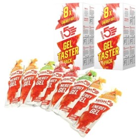 Contrast High5 Energy Lot de 16 sachets de dégustation de gel Saveurs mélangées