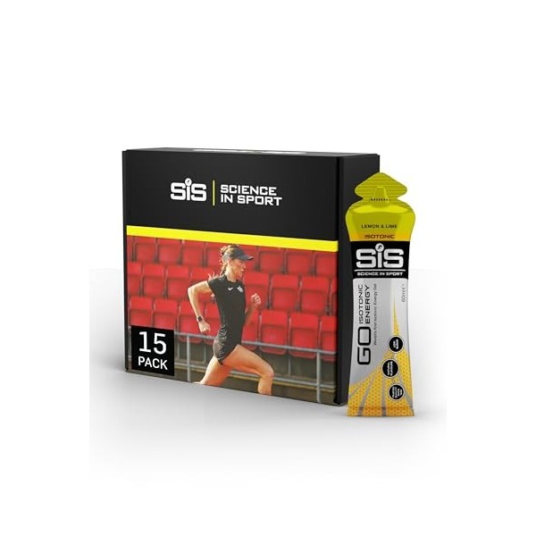 Science in Sport GO Gel Énergétique Isotonique 15 x 60ml Salade de Fruits, Vegan - Formulation Isotonique avec 22g de Glucide...