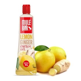 MULEBAR - Boite De 24 Gels Energétiques - Citron - Antioxydant - Energisant - 2EN1 - Gel Pur Ou Dilué - Facile À Digérer - Sa