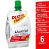 Dextro Energy Lot de 6 flacons de gel liquide – Pomme, Apple, 6 x 60 ml – Gel énergétique, gel de sport pour les athlètes de