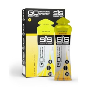 Science in Sport GO Isotonic Energy Gel 6x60ml Citron Citron vert, Vegan - Formule isotonique avec 22g de glucides, Alternati