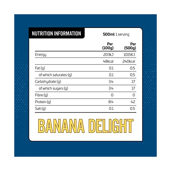 Applied Nutrition Rtd High Protein Shake Banana Delight 500Ml X 8