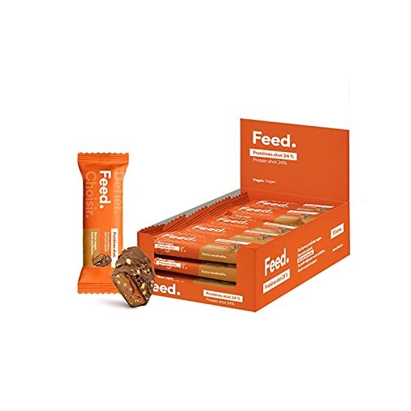 Protéines en poudre Feed. Vanille | 23g de protéines végétales & 4,2g de BCAA | Made in France, vegan, 0 sucre, sans soja & s