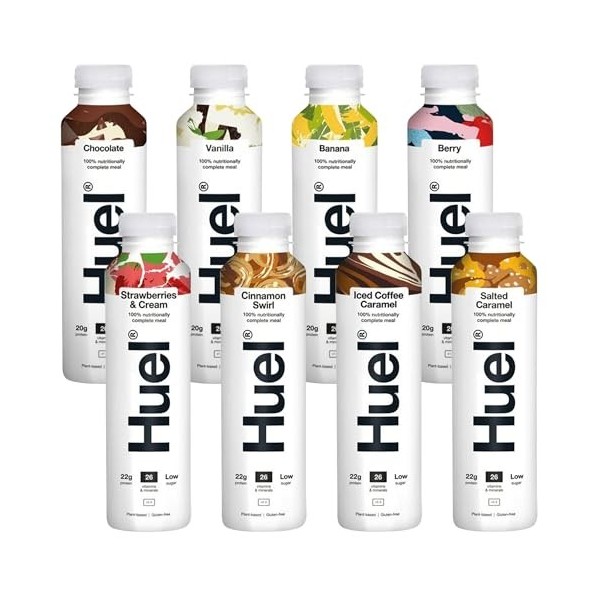 Huel Lot de 8 variétés prêtes à boire