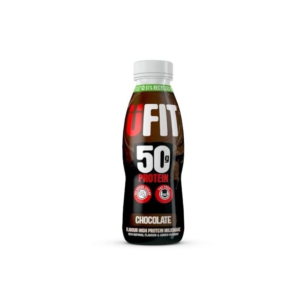 UFIT High Protein Milkshake Chocolate 8x500ml