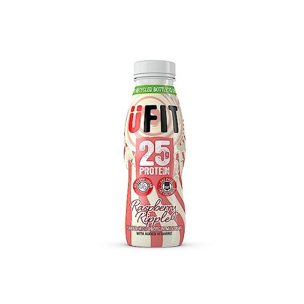 UFIT High Protein Milkshake Raspberry Ripple 10x330ml