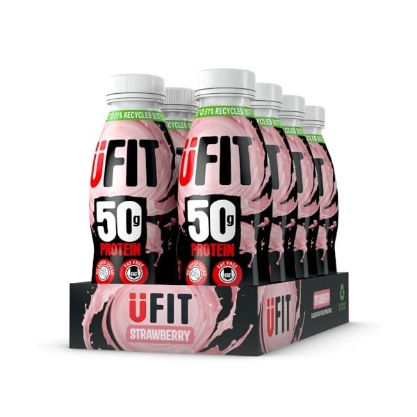 UFIT High Protein Milkshake Strawberry 8x500ml