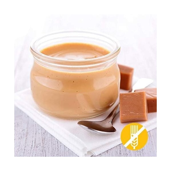 Dessert protéiné minceur saveur caramel - Lot économique de 20 Entremets hyperprotéinés - Sans gluten - En sachets individuel