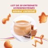 Dessert protéiné minceur saveur caramel - Lot économique de 20 Entremets hyperprotéinés - Sans gluten - En sachets individuel