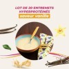 Crème dessert protéinée saveur vanille - Lot économique de 20 Entremets hyperprotéinés - En sachets à préparer - Sans gluten