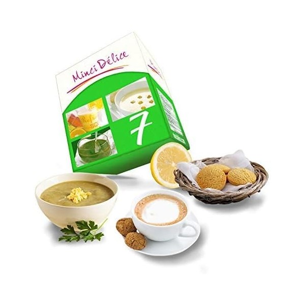 Régime hyperprotéiné 7 jours - Perte de poids jusquà 3 kilos - Pack de 17 produits + 1 shaker + 1 guide minceur avec program