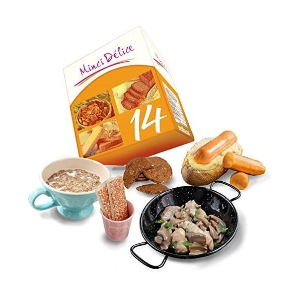 Régime hyperprotéiné sur 14 jours avec produits prêts à consommer - Perte de poids jusquà 5 kilos - 33 produits 1 shaker 1 g