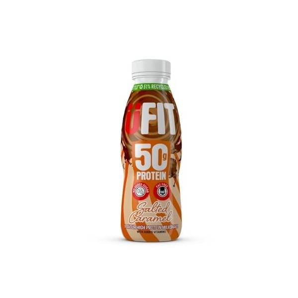 UFIT High Protein Milkshake Salted Caramel 8x500ml