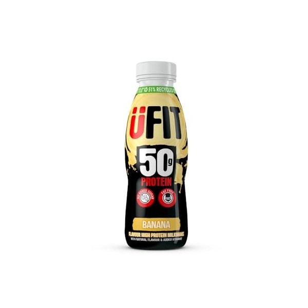 UFIT High Protein Milkshake Banana 8x500ml
