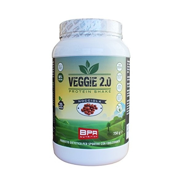 BPR NUTRITION VEGGIE 2.0 PROTEIN SHAKE 750 GR Nocciola