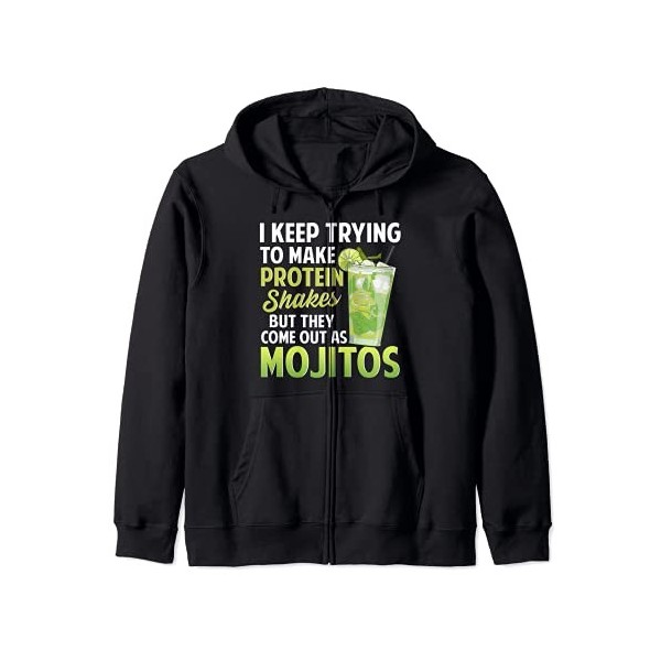 Protéine Shake Mojito! Cadeau dexercice Sweat à Capuche