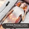 Tapis de massage complet du corps, coussin de massage relaxant musculaire avec airbag à la taille, coussin de massage chauffa