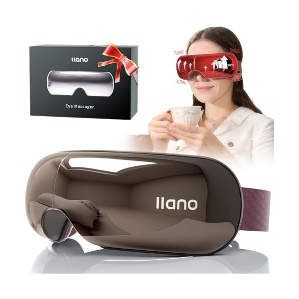 Masque de sommeil pour les yeux 3D profilé avec sangle réglable marron pâle 