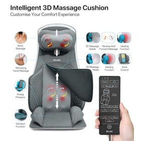 Massage du Dos Chauffant,Siège Massant Shiatsu pour Dos & Cou