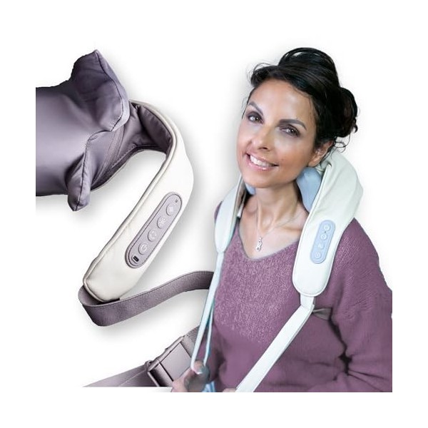 CLIMSOM ZEN | Masseur de Nuque | Massage Cervicales et Cou | Massage Dos | Sensation dun Véritable Massage | Mode Mains Libr