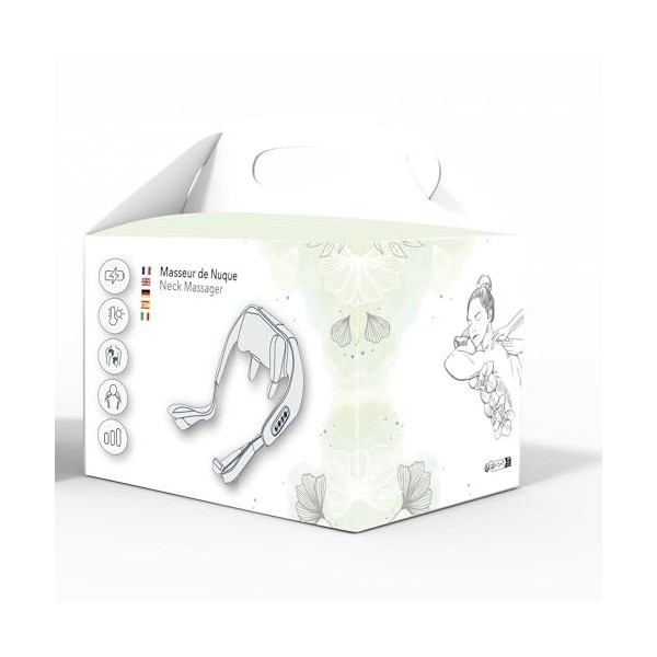 CLIMSOM ZEN | Masseur de Nuque | Massage Cervicales et Cou | Massage Dos | Sensation dun Véritable Massage | Mode Mains Libr