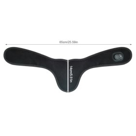 Coussin chauffant pour la nuque, chauffe-nuque électrique, massage de la nuque avec vibration, 3 niveaux de température et 3 