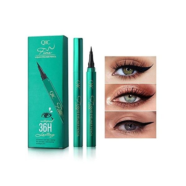 Onlyoily Noir Waterproof Liquid Eyeliner Eye Liner Pencil Stylo Liquide Eyeliner Precision Séchage Rapide maquillage pour les