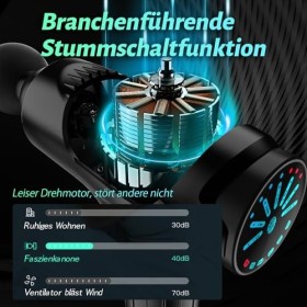 Pistolet de massage électrique avec 15 têtes de massage, appareil de massage manuel pour la nuque et les épaules, H1-Black2