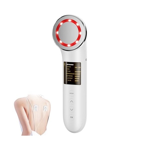 Masseur Anti Cellulite Electrique, 3 en 1 Massage Appareil Anti-Cellulite, Machine à Cavitation Ultrasonique avec EMS & Infra