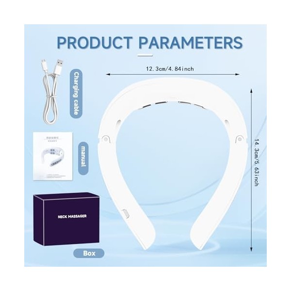 Appareil de massage de la nuque, appareil de massage électrique pour la nuque à la maison, portable pour les épaules et le co
