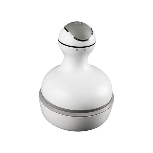 Namvo Masseur électrique de cuir chevelu portable, étanche, sans fil, rechargeable, avec 4 têtes de massage pétrissantes pour