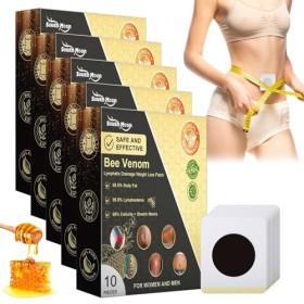 28 Patchs Amincissants au Venin DAbeille, Patch Minceur Venin Abeille, Patch de Drainage Lymphatique, Patch Amincissant au V