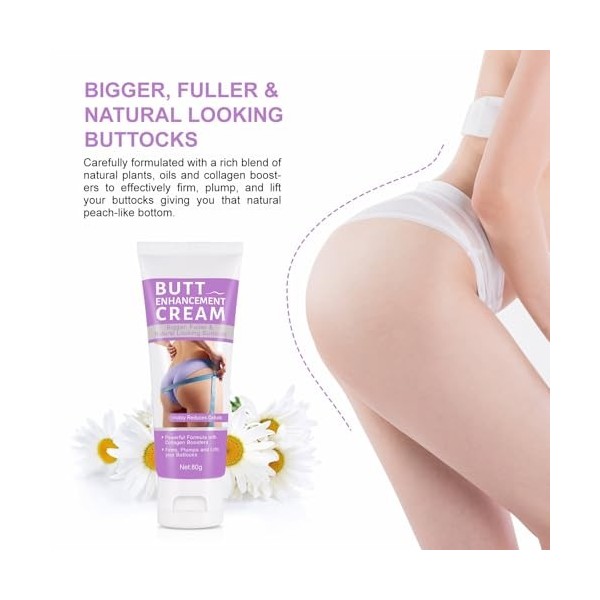 Eazerom 08 Crème Hanche,80g Crème dAmélioration des Fesses,Crème De Levage Des Fesses,Crème Raffermissante Hanche Crème Anti