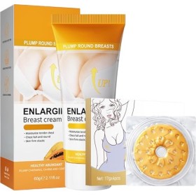60G Breast Enhancement Cream + 17g*4PCS Pansements Daugmentation Mammaire, Augmentation élasticité du Buste, Raffermissant e