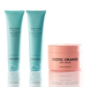 COCUNAT - Body Power + Exotic Orange - Mousse Minceur Anti-Cellulite Puissante - Mousse Raffermissante pour le Corps - Combat