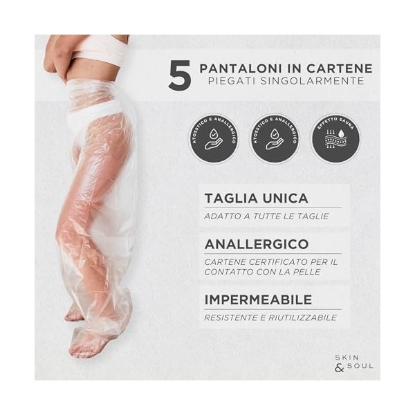 Venthura - Lot de 5 pantalons de boue réutilisables - Pantalon en cartene pour bandages - Résistant et non toxique - Taille u