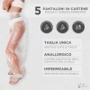 Venthura - Lot de 5 pantalons de boue réutilisables - Pantalon en cartene pour bandages - Résistant et non toxique - Taille u