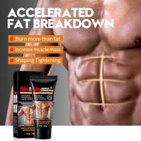 Tkekruh 2PC Crème Brûlante de Graisse 60ml, Crème Musculaire Raffermissante, Fat Burning Cream, Crème Brûle Graisse Ventre, R