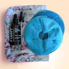 Duo Poitrine, Soin Complet - 2 Thermoseins chaud-froid double face et 1 huile de Fenugrec Bio 100ml - verre ambré - pipette e