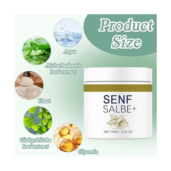 Roinaid Pommade à la moutarde contre la cellulite - Pommade à la moutarde active - Contre la cellulite - Peut être utilisée p