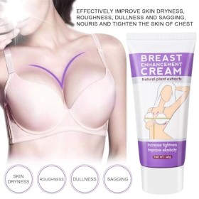 Tkekruh Breast Enhancement Cream 60g, Crème de Massage des Seins, Firming And Lifting Cream For Breast Massage Cream, Augment